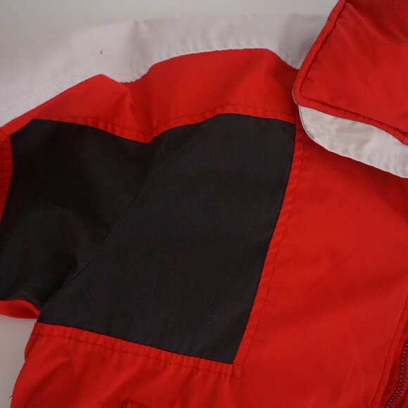Vintage '80S Club International Red White Puffer Ski Jacket Size Medium - Picture 11 of 14